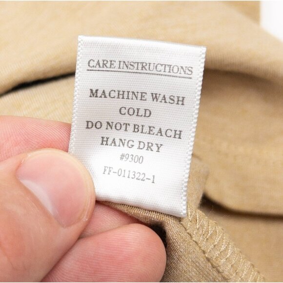 Free Fly Henley Shirt Men's 2XL Beige Bamboo Blend Long Sleeve Performance UPF - Picture 6 of 13